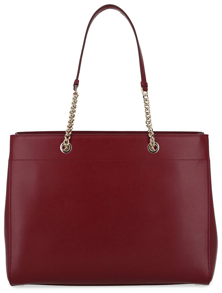 Ferragamo Vara Bow Smooth Leather Tote Carmine