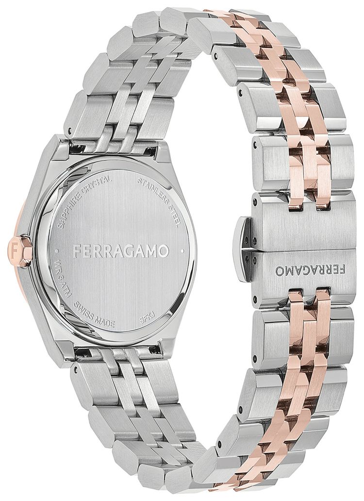 Ferragamo Vega New Bracelet Watch Two Tone