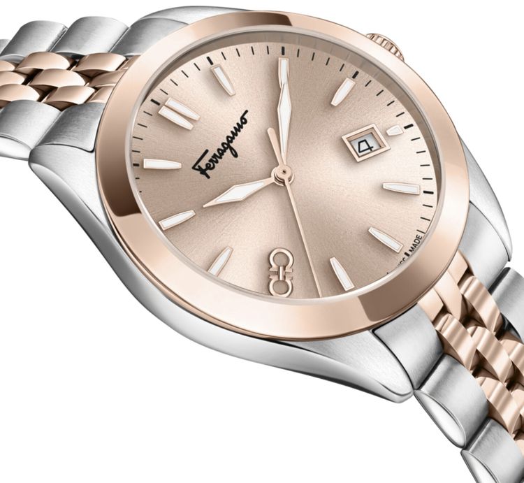 Ferragamo Classic Bracelet Watch Two Tone