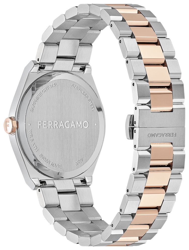 Ferragamo Vega Upper East Diamond Watch Two Tone