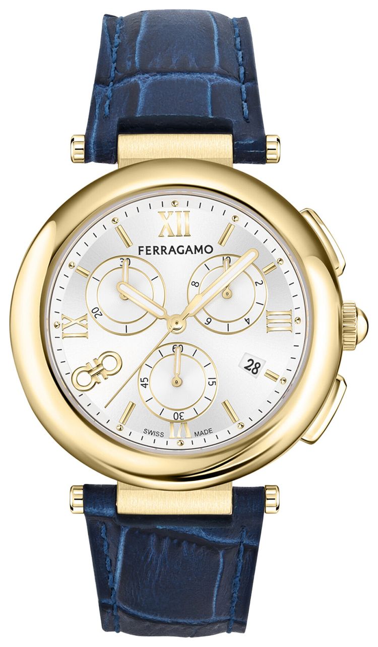 Ferragamo Legacy Chronograph Watch Gold