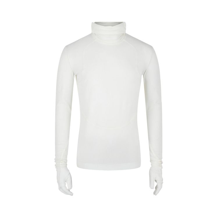 Givenchy Long Sleeve Balaclava Shirt With Gloves White