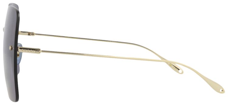 Gucci Square Frame Metal Sunglasses GoldBlue