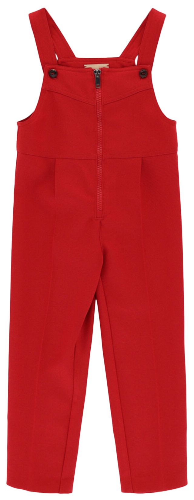 Gucci Embroidered Logo Overalls Red