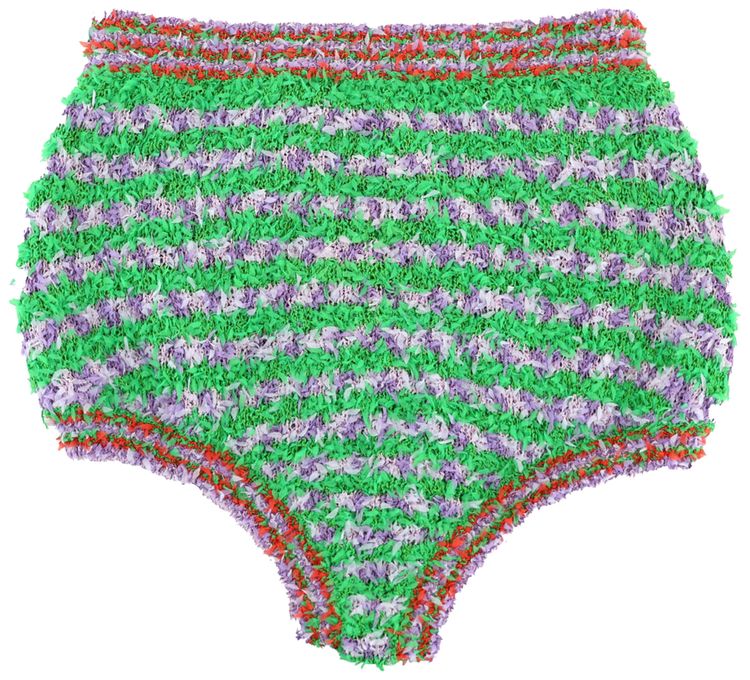 Gucci Fuzzy Striped Briefs Green