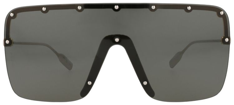 Gucci Shield Frame Metal Sunglasses GoldSilverGrey