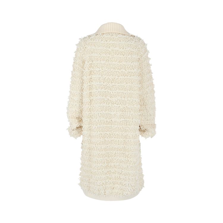 Givenchy Long Fringed Sweater White