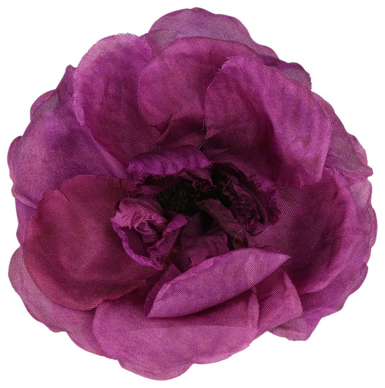 Gucci Silk Flower Brooch Purple