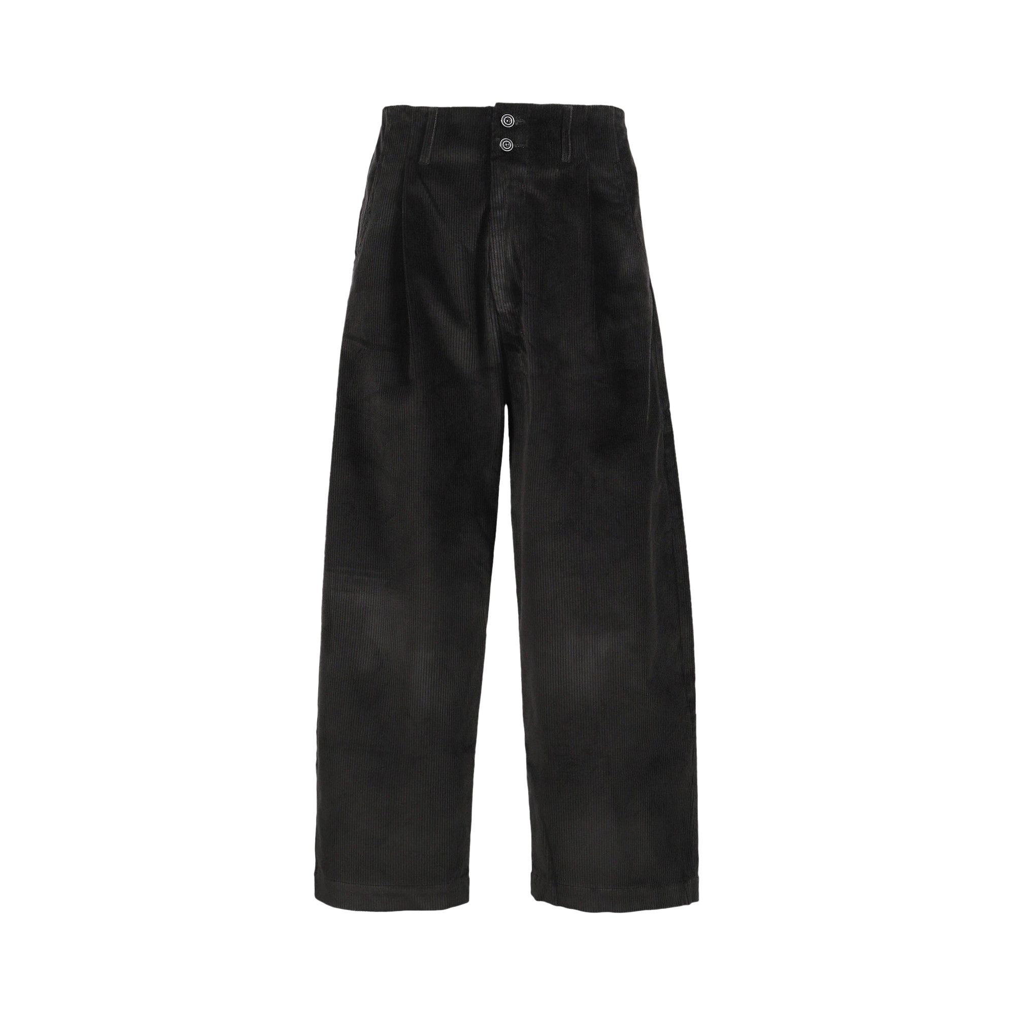 Buy Nicholas Daley Wide Leg Pleated Trouser 'Black' - ND AW25 WLP