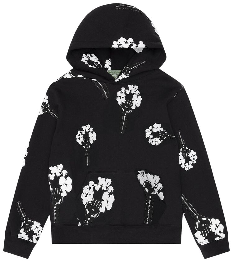 Denim Tears x Hardies Tears Fist Wreath Hoodie Black