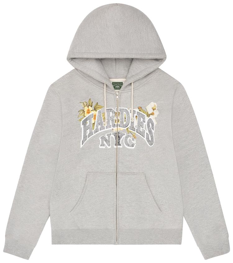 Denim Tears x Hardies Tears Zip Hoodie Grey