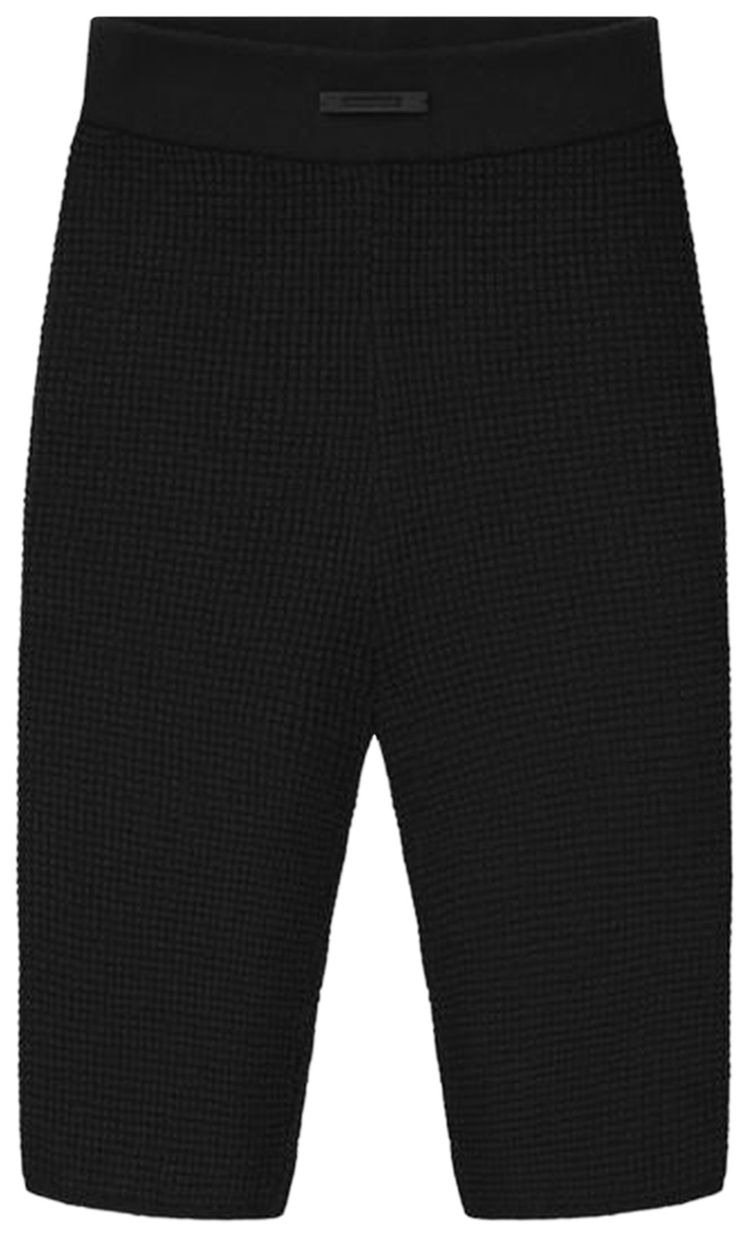 Fear of God Essentials Waffle Biker Short Vintage Black
