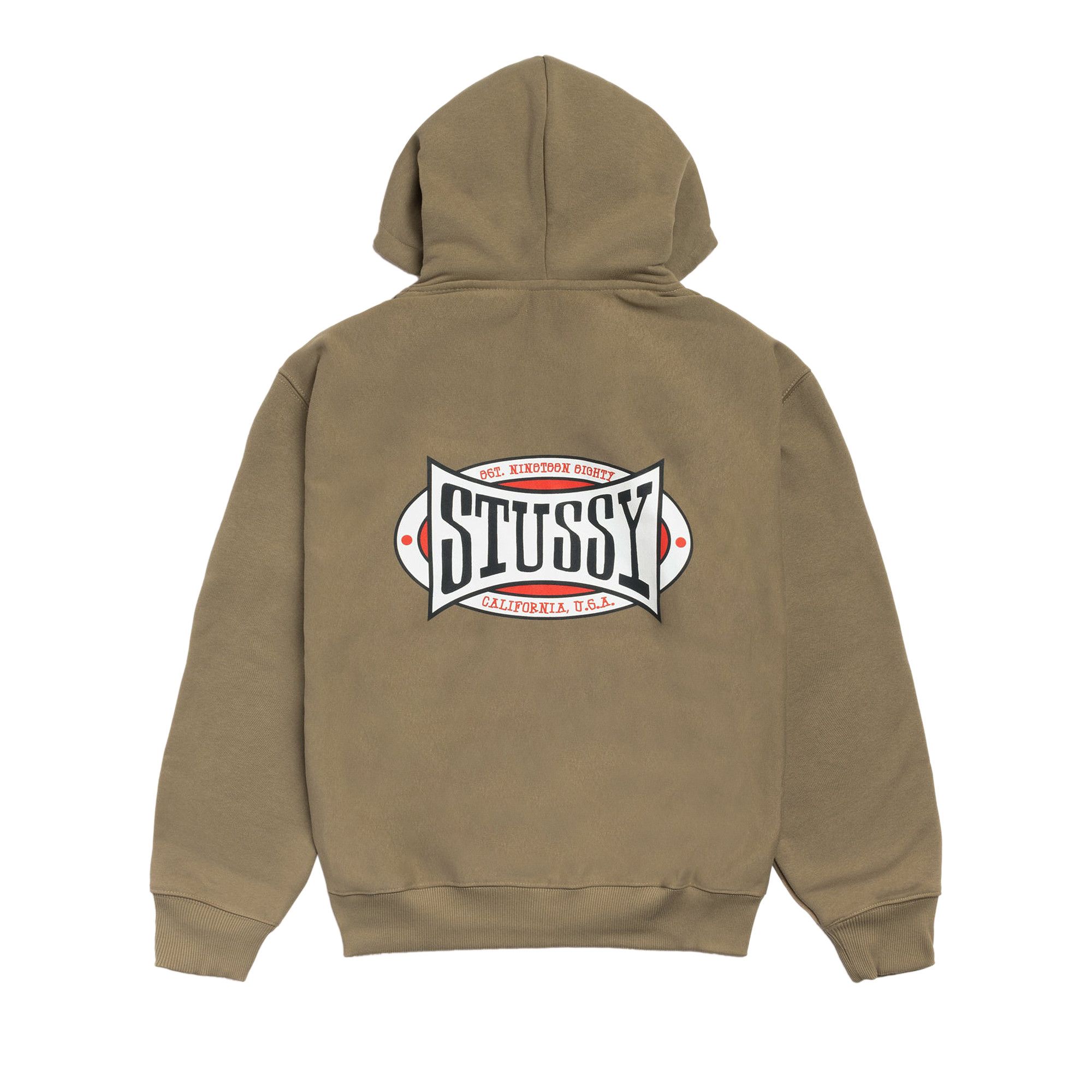 Buy Stussy Champion Oval Zip Hoodie 'Army' - 1975144 ARMY | GOAT MX
