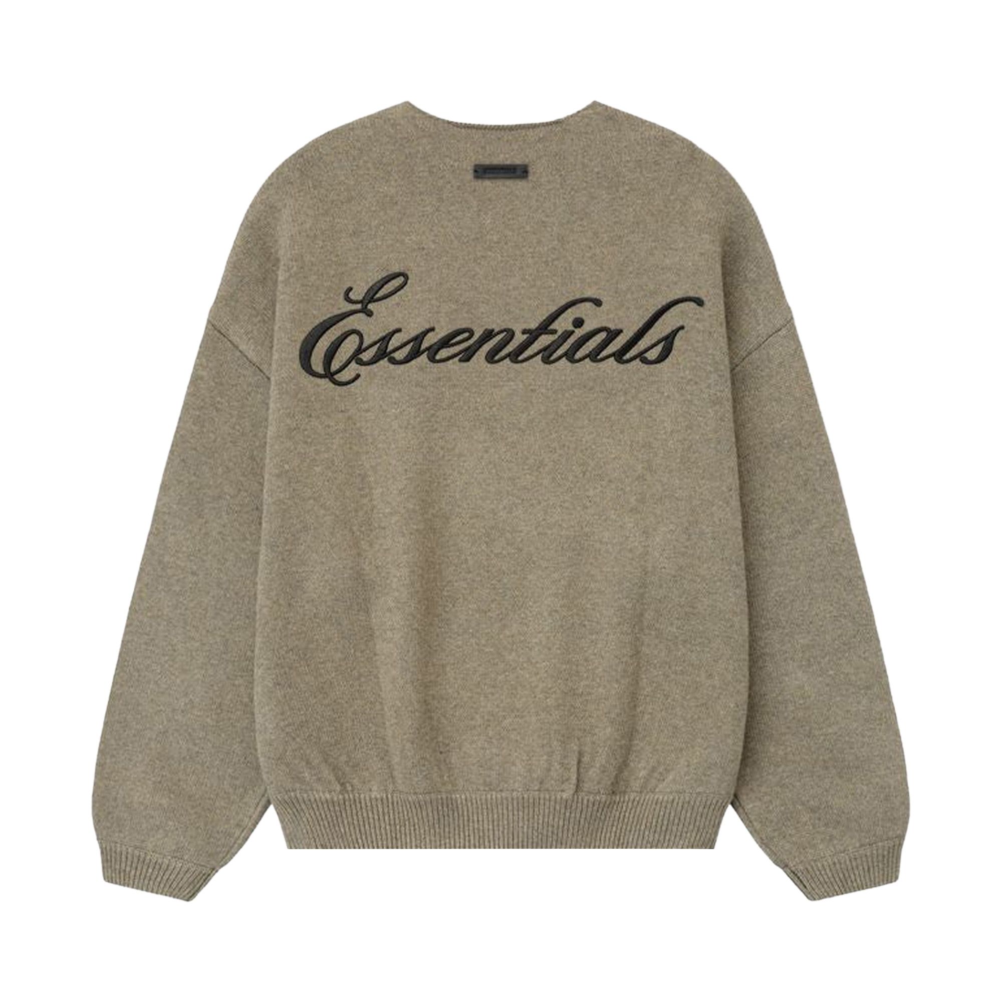Buy Fear of God Essentials Waffle Crewneck Sweater 'Homestead