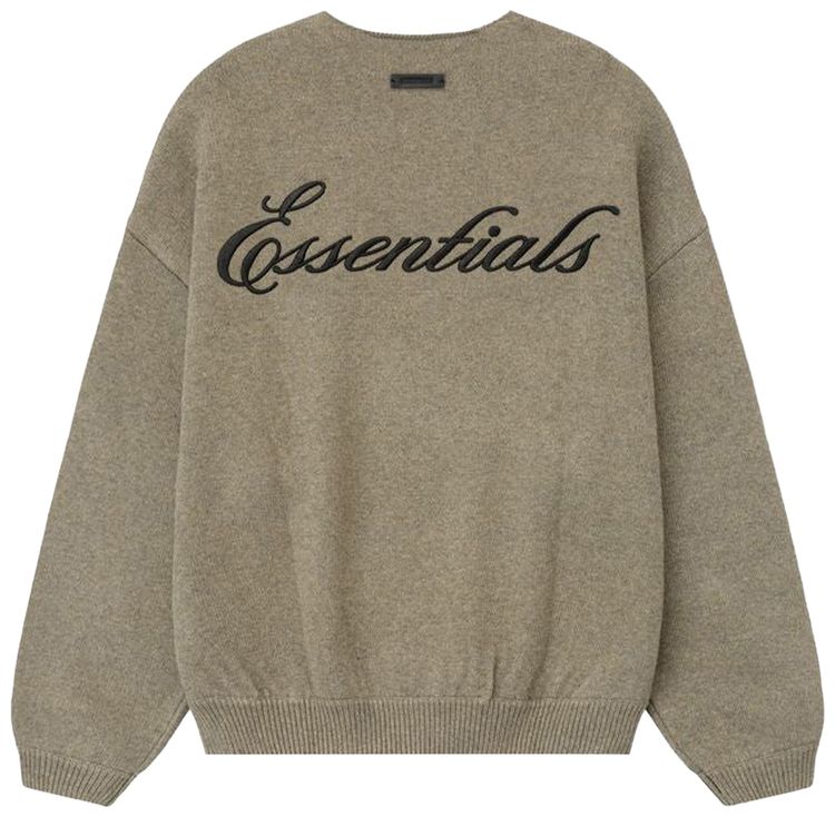 Fear of God Essentials Waffle Crewneck Sweater Homestead Heather