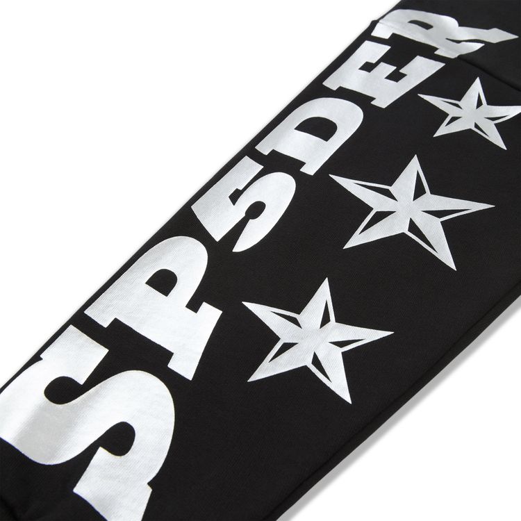 Sp5der Mx555 Zip Hoodie Black