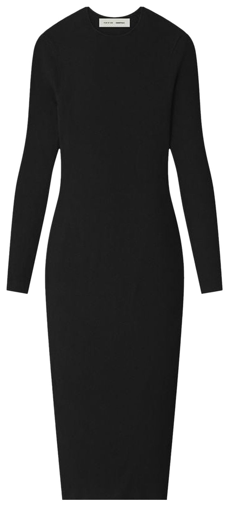 Fear of God Essentials Rib Long Sleeve Dress Vintage Black