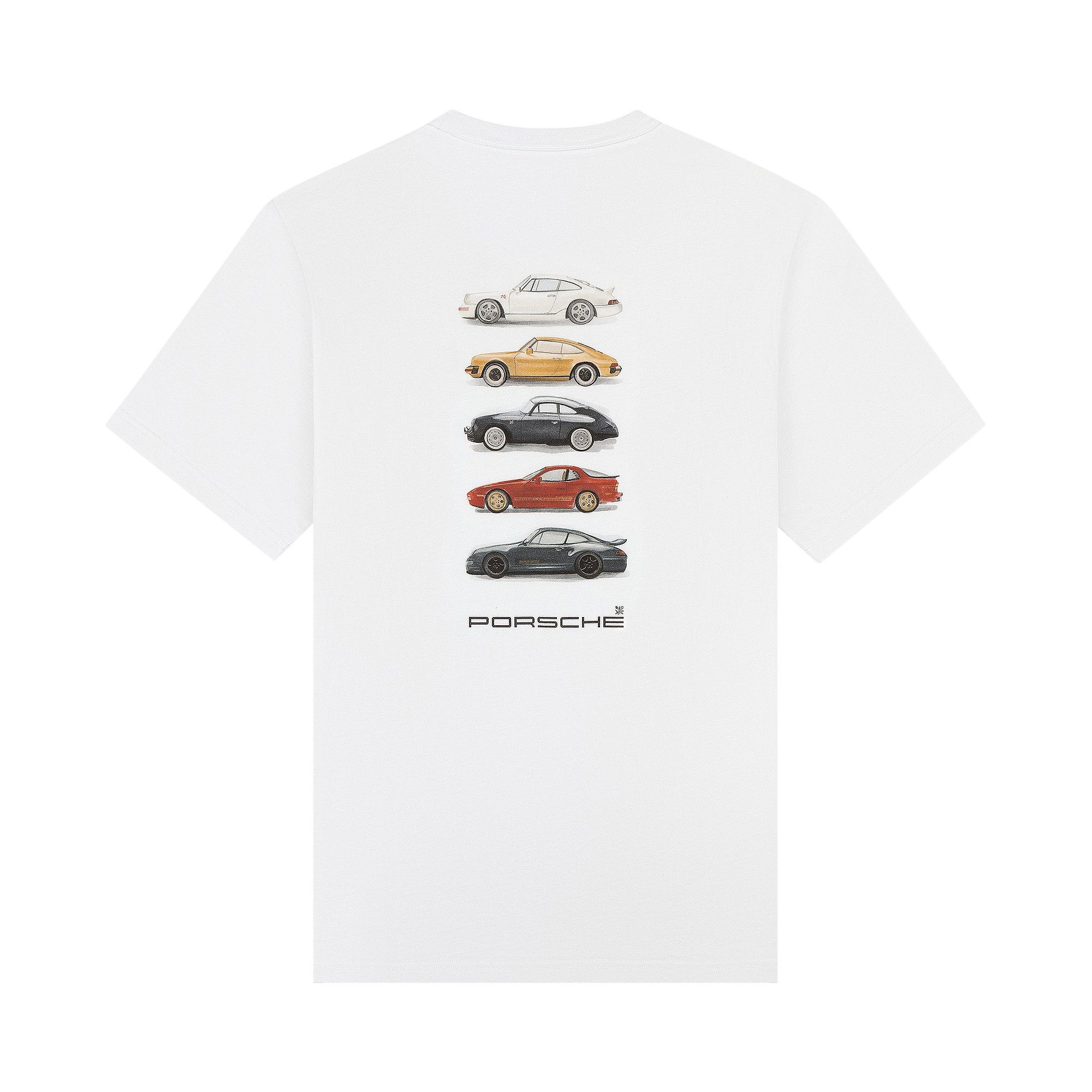 Buy Aimé Leon Dore x Porsche Fleet Tee 'Bright White' - FW25CT062