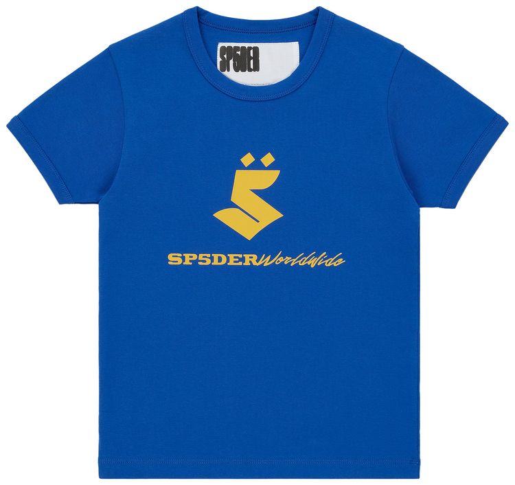 Sp5der 5uki Baby Tee Blue