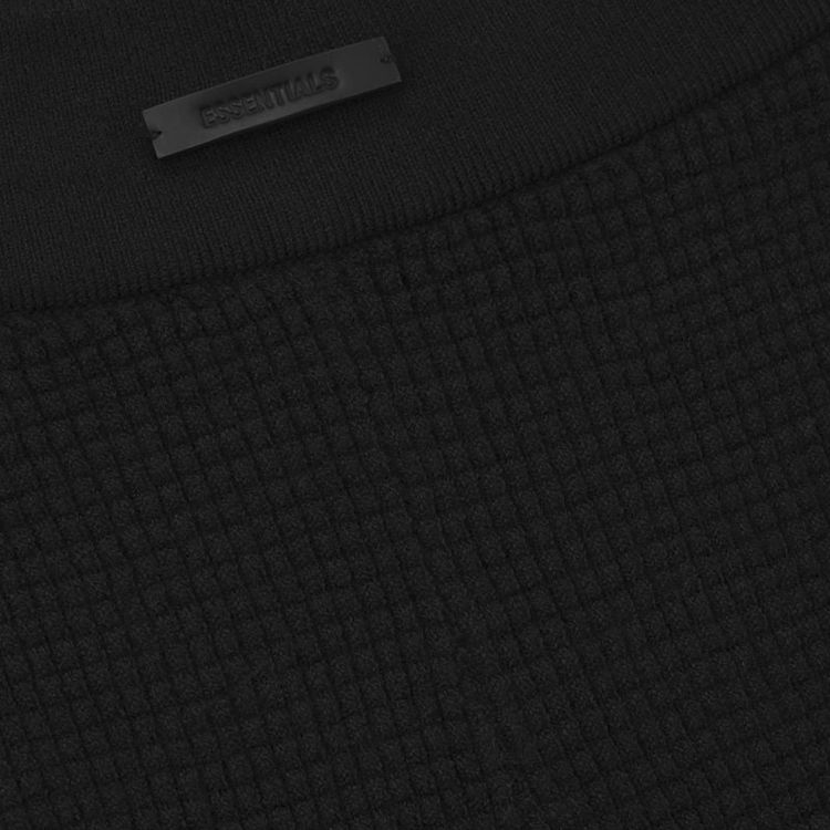 Fear of God Essentials Waffle Biker Short Vintage Black