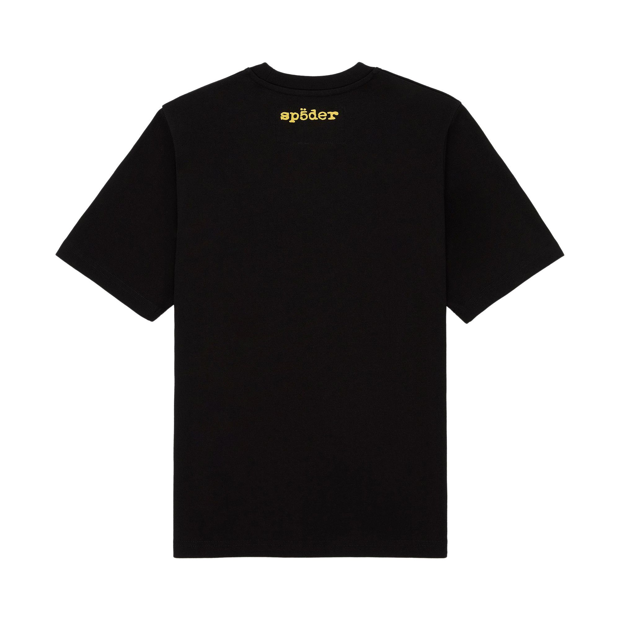 Buy Sp5der Moto 5 Tee 'Black' - TE007FW25BLK | GOAT