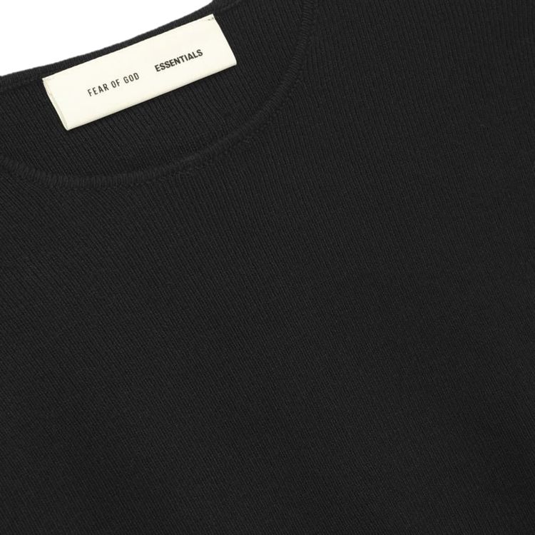Fear of God Essentials Rib Long Sleeve Dress Vintage Black