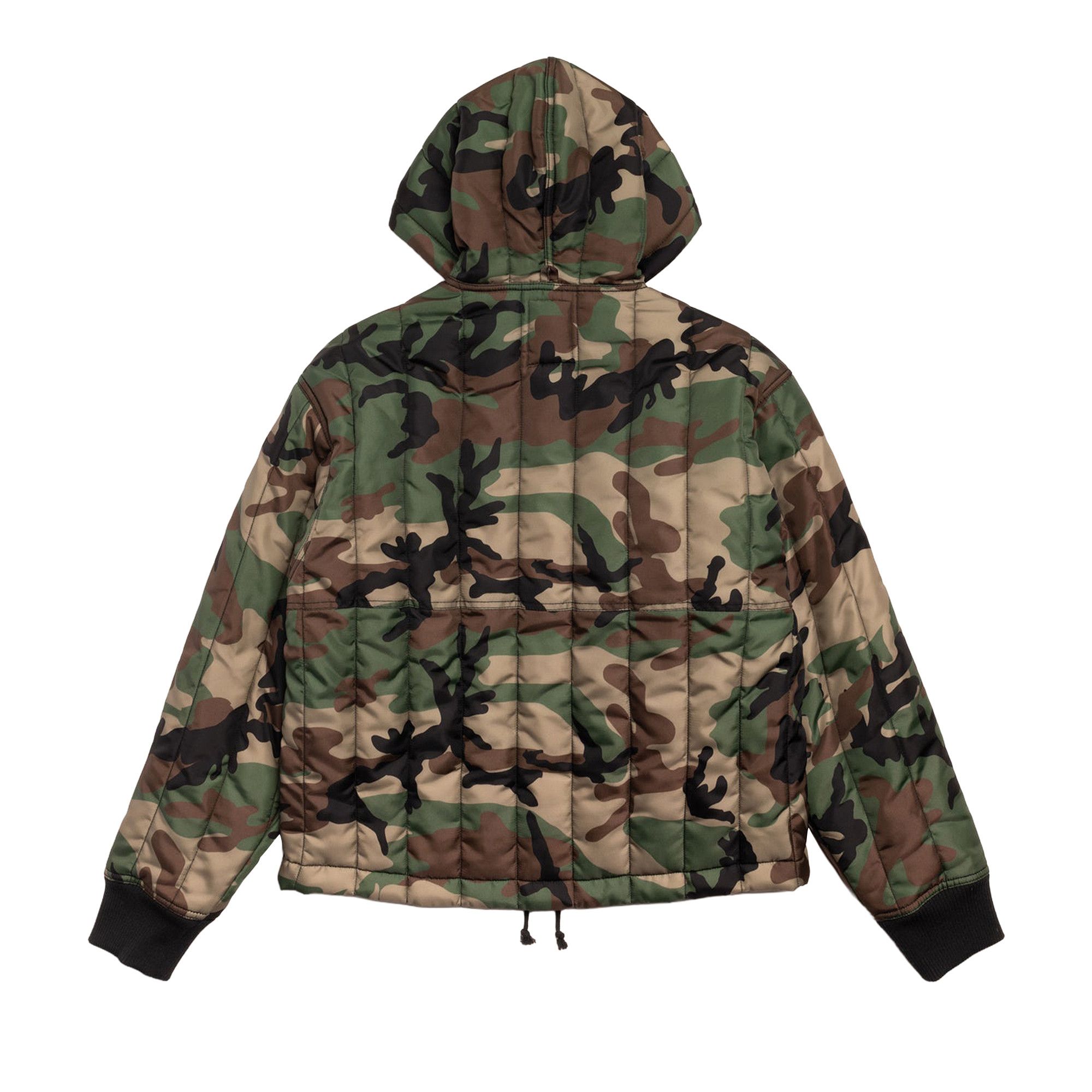 Buy Stussy Quilted Nylon Work Jacket 'Woodland Camo' - 115858 WOOD