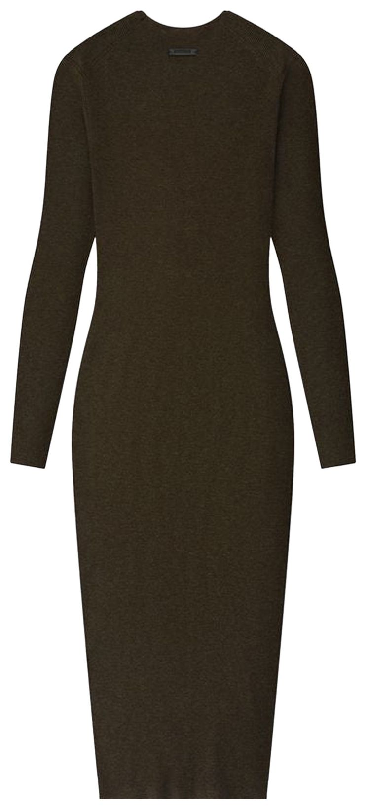 Fear of God Essentials Rib Long Sleeve Dress Brown