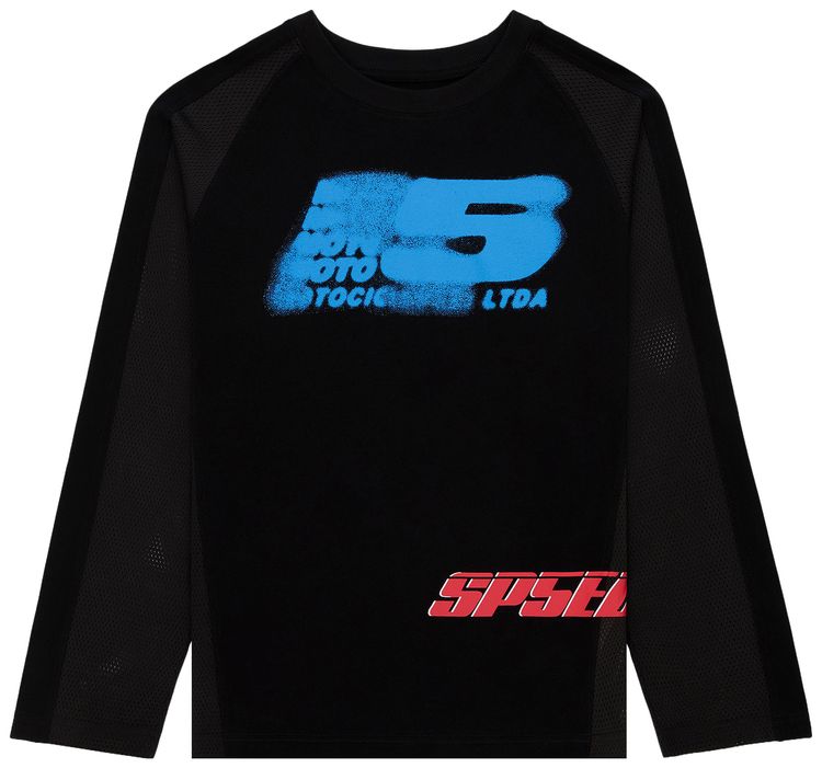 Sp5der 555peed Mesh Long Sleeve  Black