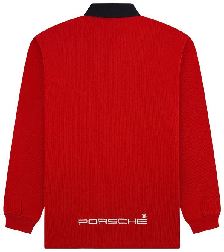 Aime Leon Dore x Porsche Crest Rugby Equestrian Red