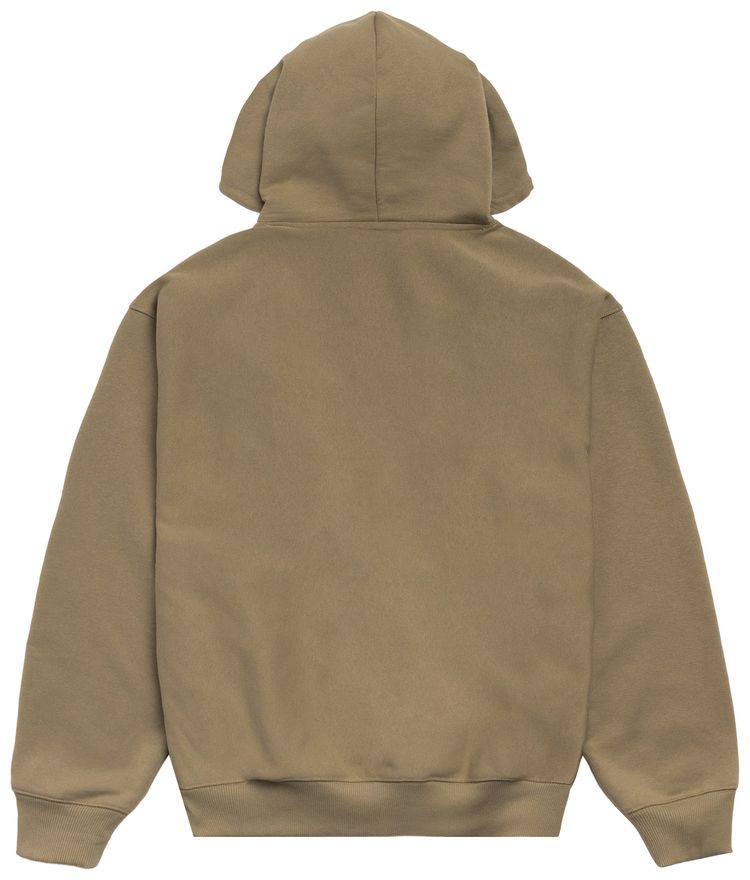Stussy Double Stripe Embroidered Hoodie Army