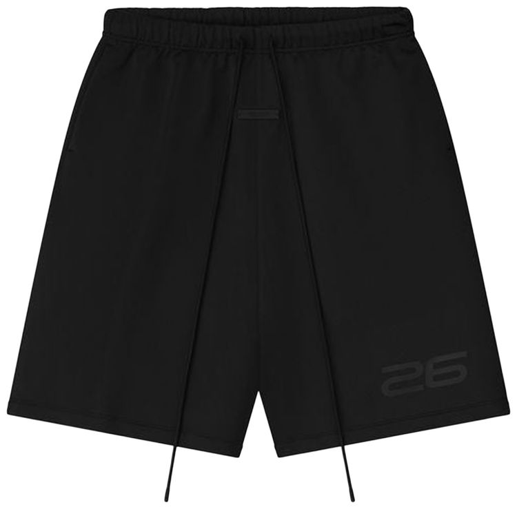 Fear of God Essentials Satin Fleece Relaxed Sweatshort Vintage Black