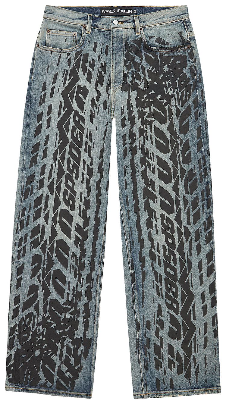 Sp5der Burnout Denim Indigo
