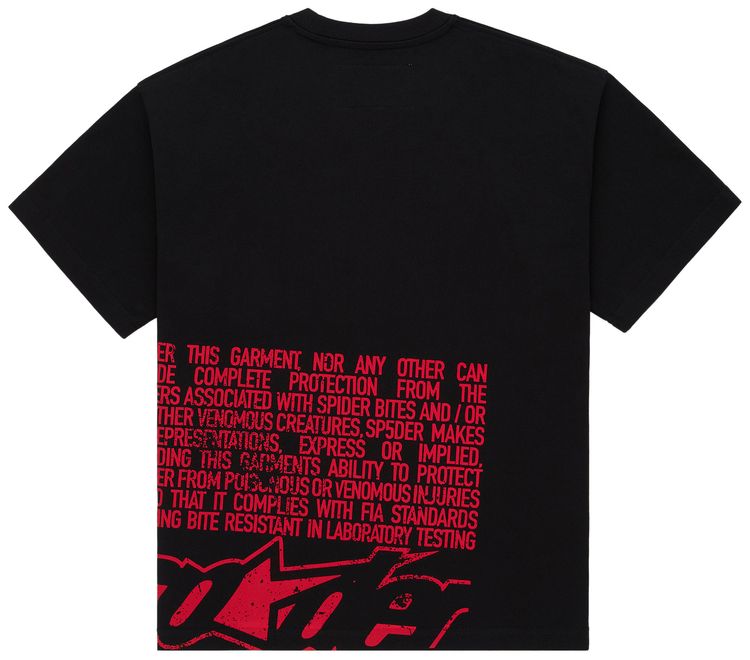 Sp5der Disclaimer Tee Black