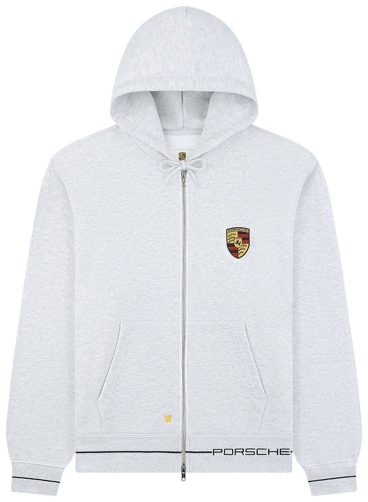Aime Leon Dore x Porsche Full Zip Hoodie Silver Mix