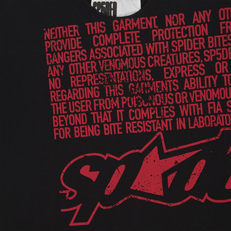 Sp5der Disclaimer Tee Black