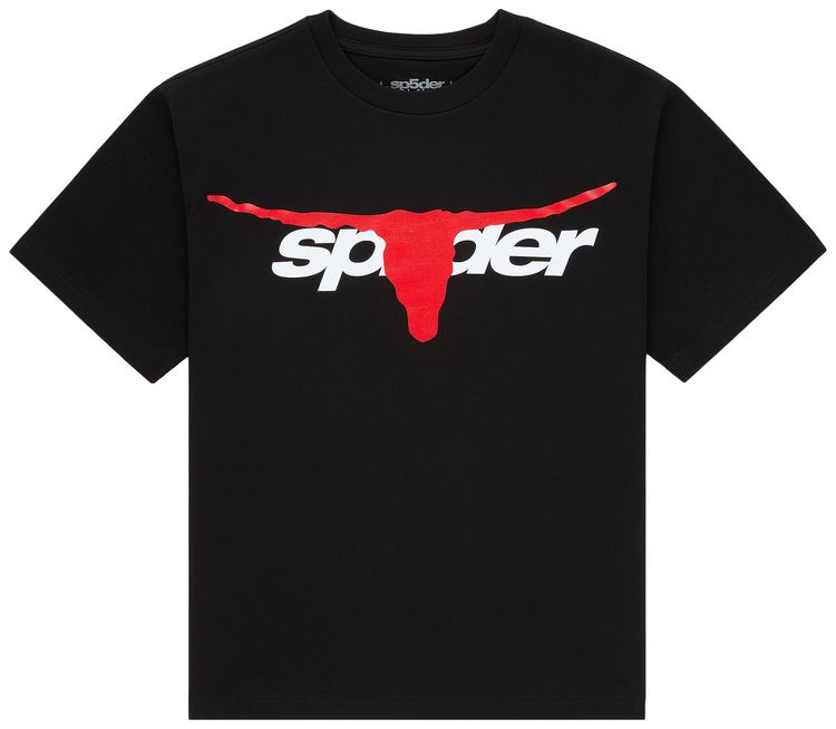 Sp5der Tx 5 Flag Tee Black
