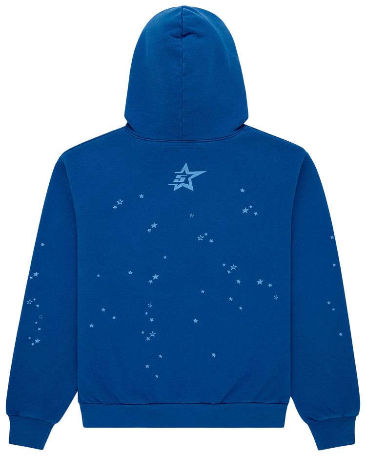 Sp5der Star Girl Hoodie Blue