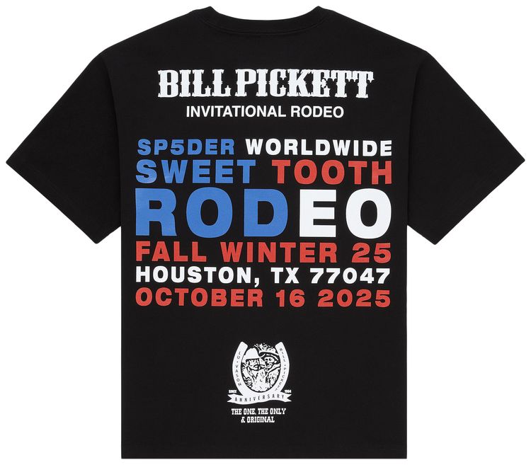 Sp5der Tx 5 Flag Tee Black