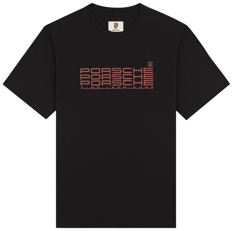 Aime Leon Dore x Porsche Racing Tee Jet Black