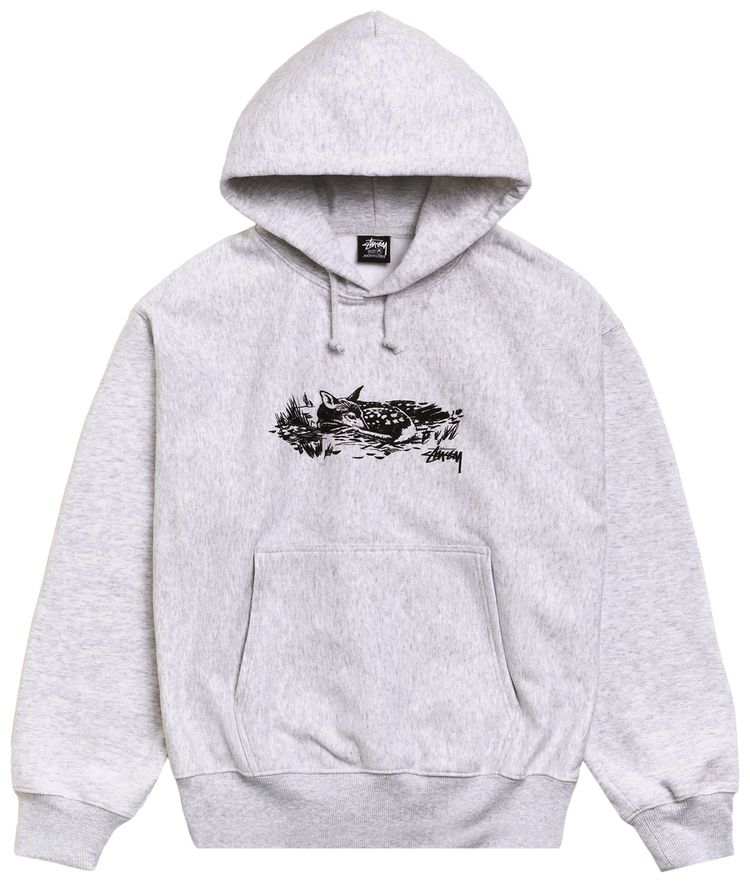 Stussy Fawn Hoodie Ash Heather