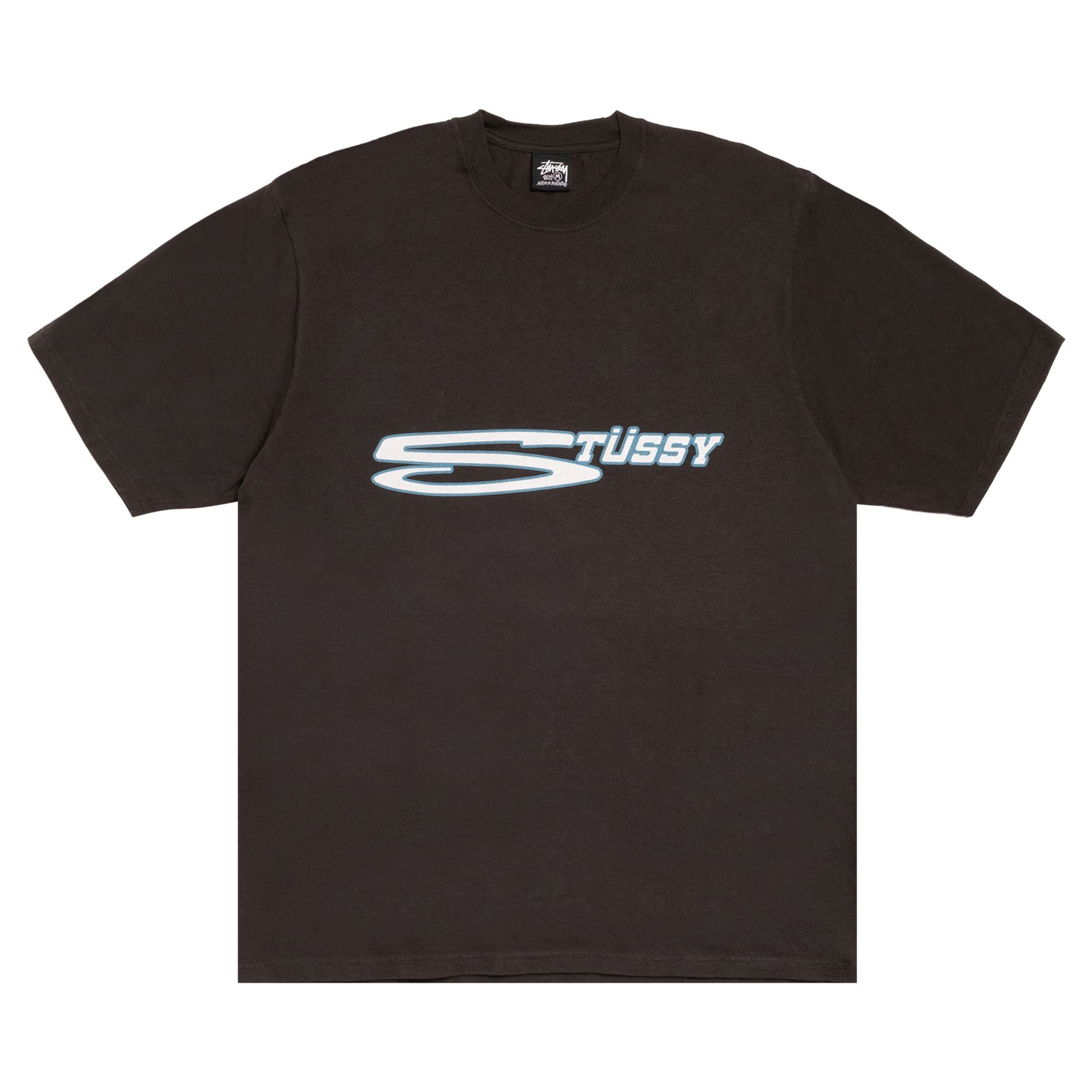 Buy Stussy Stretch Tee Pigment Dyed 'Faded Black' - 1905145 FADE