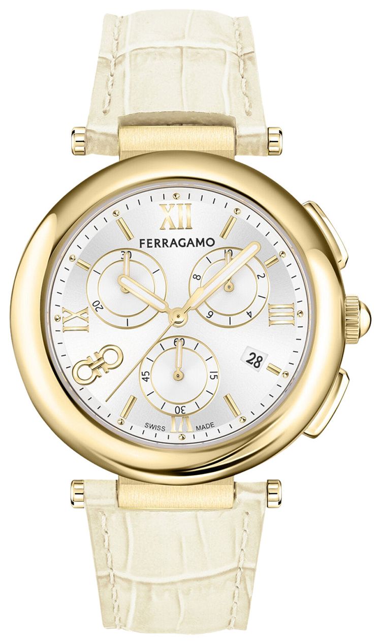 Ferragamo Legacy Chronograph Watch Gold