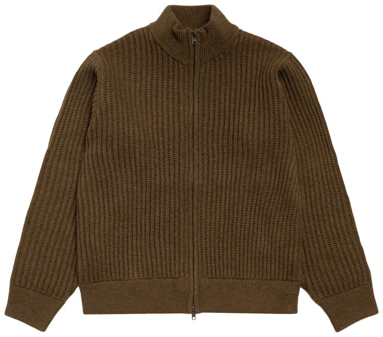 Stussy Patch Zip Sweater Green