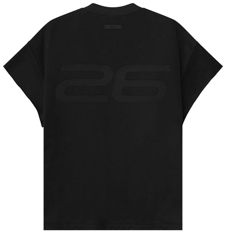 Fear of God Essentials Satin Fleece 90s Muscle Tee Vintage Black