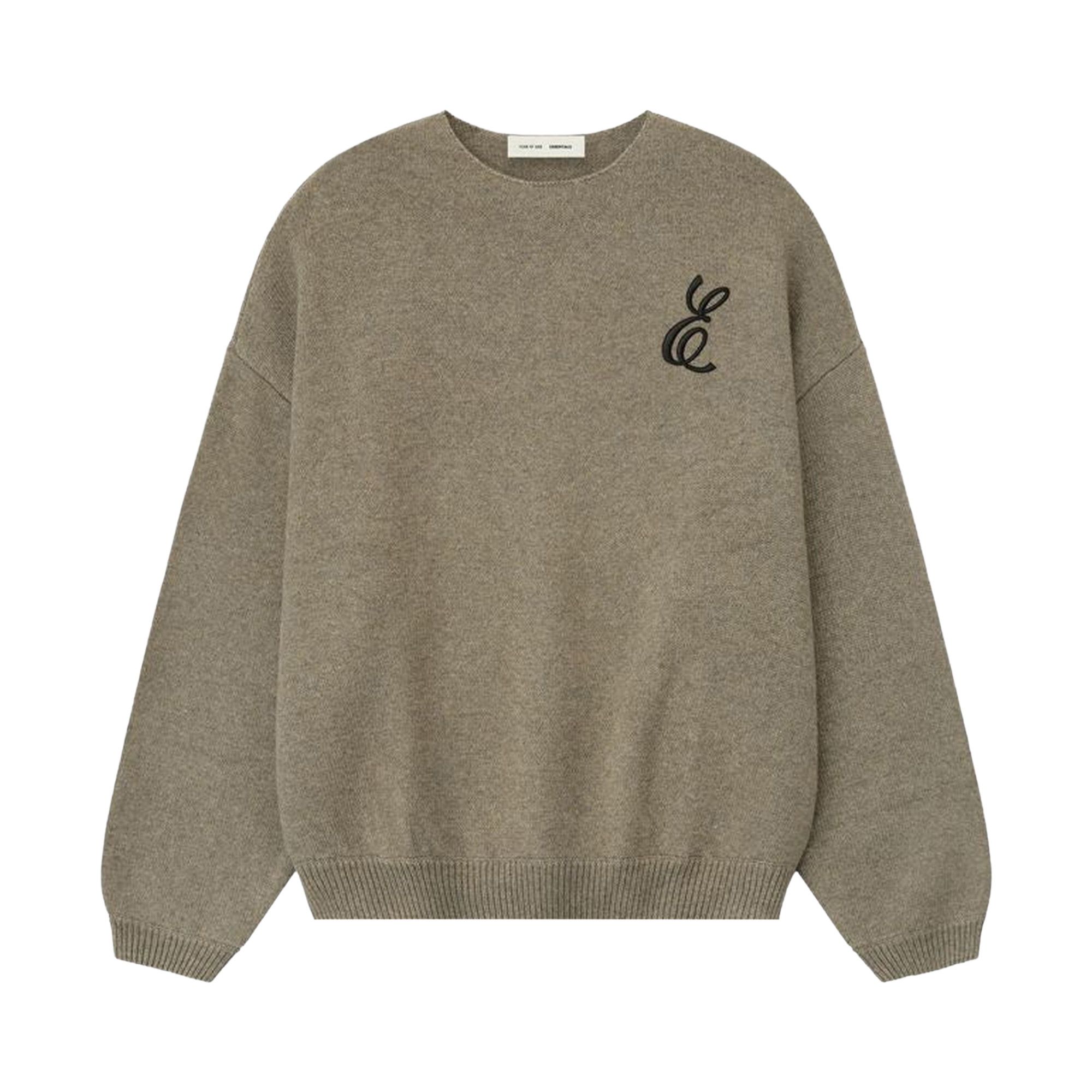 Buy Fear of God Essentials Waffle Crewneck Sweater 'Homestead