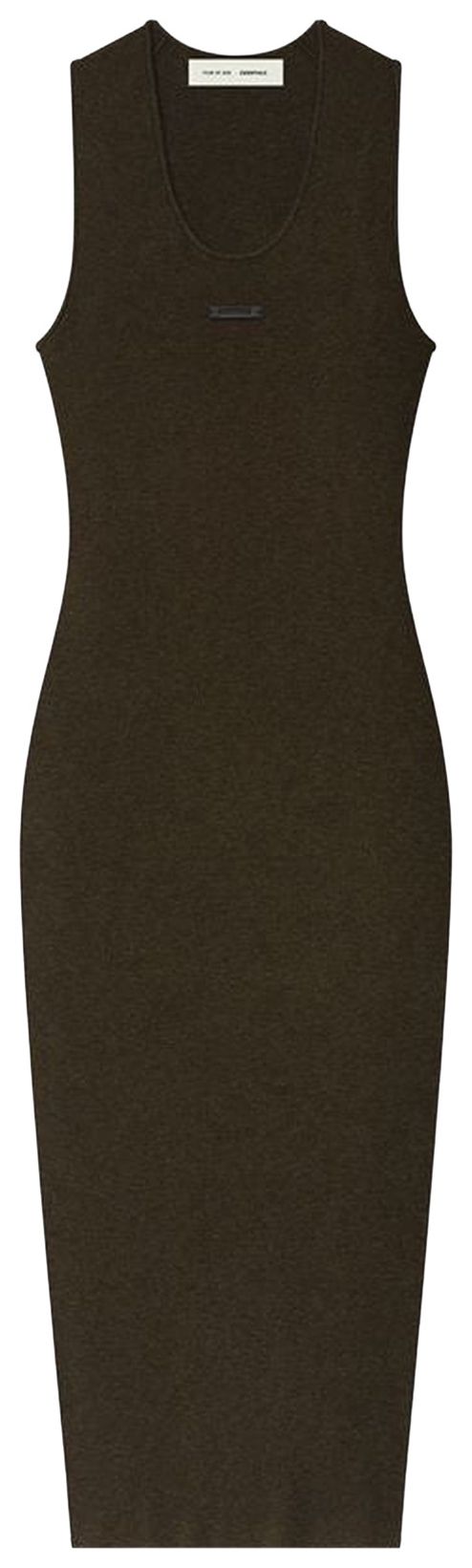 Fear of God Essentials Rib Tank Dress Brown