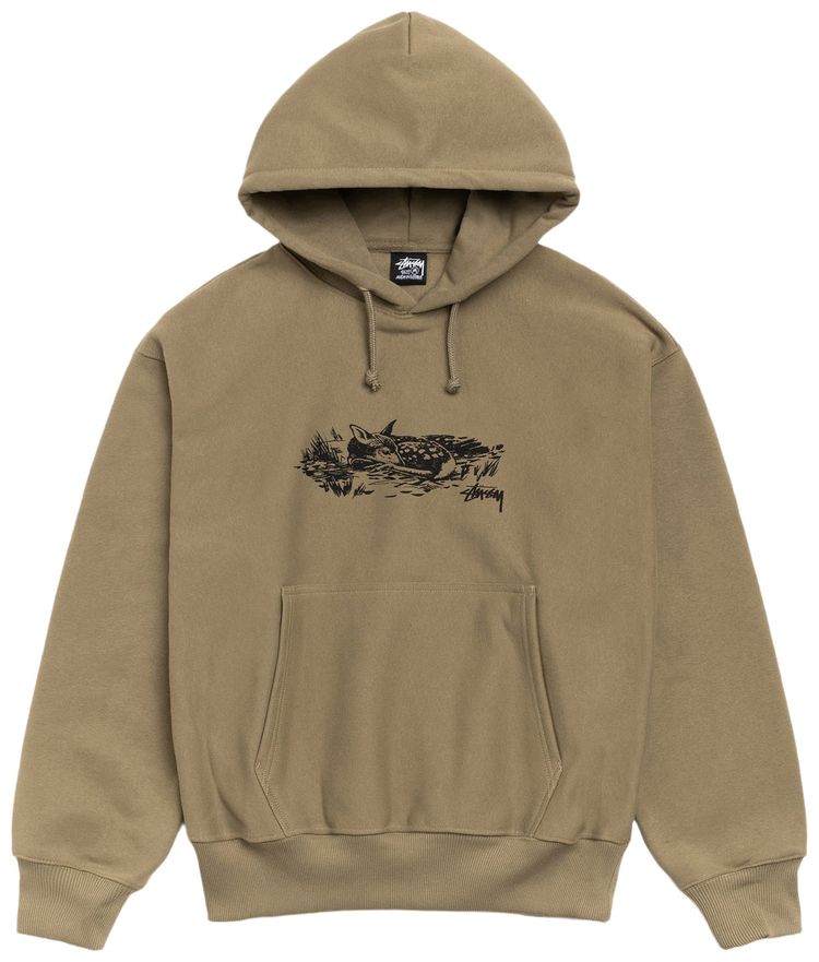 Stussy Fawn Hoodie Army