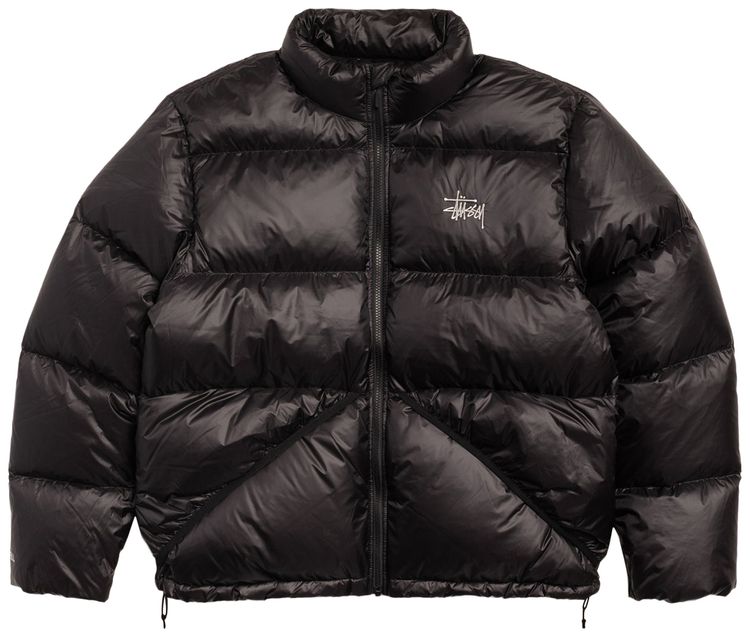 Stussy Micro Ripstop Down Jacket Jet Black