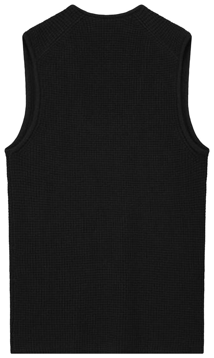 Fear of God Essentials Waffle Tank Vintage Black